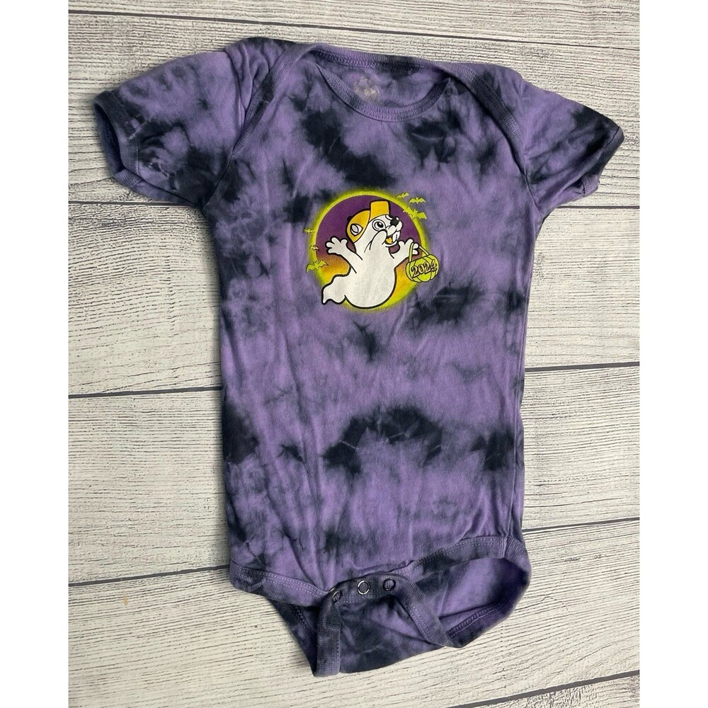 Halloween Buc-ee’s Bucee Beaver Baby Onesie Bodysuit Outfit, Size 12 months